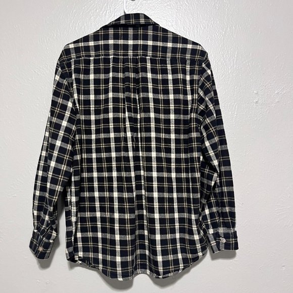 DBC Outdoors Mens‎ Black Plaid Long Sleeve Shirt Size M - Picture 2 of 3